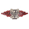 Gearhead Skull Embossed Metal Sign